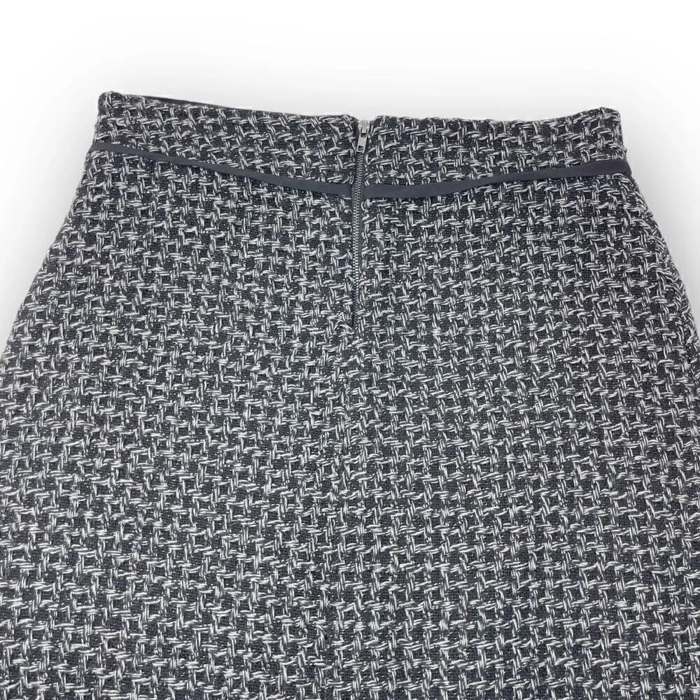 Lapis Black Gray Tweed Skirt Women’s Size Medium NWT